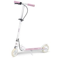 Trotineta pentru copii Ricokids Kodi Ballerina pliabila, inaltime ghidon reglabila, platforma antiderapanta, roti din PU rezistente, rulmenti ABEC-7, 2 frane de mana si picior, manere ergonomice pliabile si cric - 1