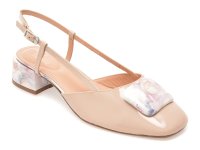 Pantofi EPICA nude din piele naturala, model 1202845 - 1