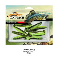 Nălucă Soft Shad Fast Strike Magnet Perch Avocado, 5cm, 1.6g, 10buc/blister - 2
