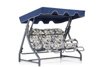 Balansoar cu 3 locuri Salvia 2 Multicolor 200x165x110 cm - 3
