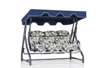 Balansoar cu 3 locuri Salvia 2 Multicolor 200x165x110 cm - 4