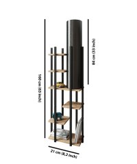 Lampadar Vogue Negru 25x160x45 cm - 2