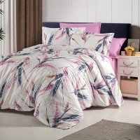 Lenjerie de pat king size Ranforce Clasy (rnf_15) din bumbac 100% - 1