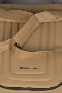 Cosulet port bebe tip landou Euro Cart Doblo CarryMe, cu intaritura, manere pentru transport, cu husa de picioruse si capotina, dimensiune 72 x 30 x 21 cm, Camel - 5
