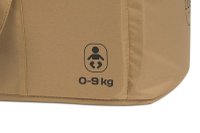 Cosulet port bebe tip landou Euro Cart Doblo CarryMe, cu intaritura, manere pentru transport, cu husa de picioruse si capotina, dimensiune 72 x 30 x 21 cm, Camel - 7