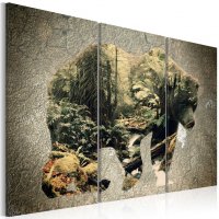 Tablou - The Bear in the Forest 90x60 cm - 1