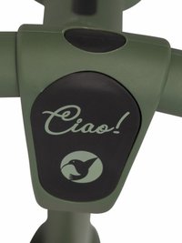 Bicicleta de echilibru pentru copii, fara pedale, pliabila, cu scaunelul si ghidonul reglabile pe inaltime, cu roti din cauciuc de 12 inch, Colibro Ciao Forest Green - 1