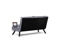 Canapea extensibila, Hanah Home, metal, gri, 175x133 cm - 6