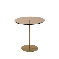 Masa Laterala CHILL-OUT, Auriu si Bronz, Dimensiuni 50x50x50 cm - 1