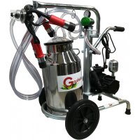 Mulgatoare Vaci Gardelina 140 INOX PC, 40L inox, 1 post, 180 l/min, 8 bovine pe ora - 1