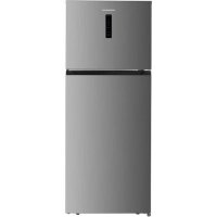 Heinner HF-HM415NFSE++ Frigider cu Doua Usi, 415L, Full No Frost, Clasa E, Compresor Dual Inverter, H 178 cm, Argintiu - 1