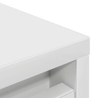 Dulap pentru incaltaminte alb din lemn prelucrat - 29,5x34x76 cm - 10