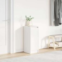 Dulap pentru incaltaminte alb din lemn prelucrat - 29,5x34x76 cm - 2