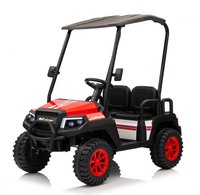 UTV electric pentru 4 copii, Kinderauto Golf-Kart 400W 24V 7Ah, cu roti moi, culoare rosie - 1