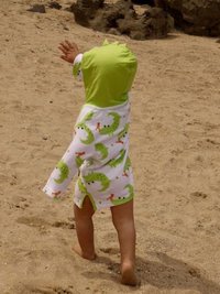 Poncho Baie UPF50 + Zoocchini 0-12 luni Alligator - 1