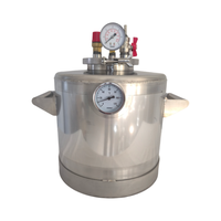 Autoclav din Inox 20L pentru Conservare cu Manometru, Termometru si Supapa Automata 6 Bari - 1