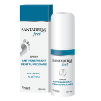 Spray antiperspirant pentru picioare Santaderm Feet, 100 ml - 1