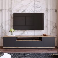 Consola TV Fr7 Antracit 180x44.6x44.5 cm - 1