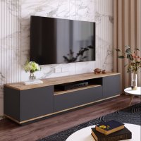 Consola TV Fr7 Antracit 180x44.6x44.5 cm - 2