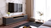Consola TV Fr7 Antracit 180x44.6x44.5 cm - 3