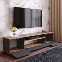 Consola TV Fr7 Antracit 180x44.6x44.5 cm - 5