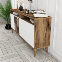 Consola Milan 160 - Walnut, Alb - 3