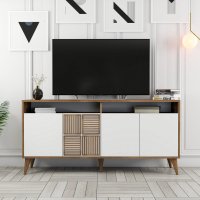 Consola Milan 160 - Walnut, Alb - 5