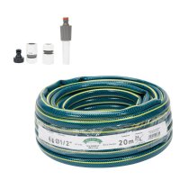 Furtun Gradina cu Insertie, Bluebos Plus, 1/2 toli, 20m, cu Set Duze, 4 Straturi, Clasa 3 Rezistenta, Micul Fermier GF-2122 - 1