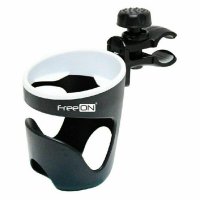 Suport pentru carucior, FreeON, Universal, Pentru biberon/pahar, Negru - 1