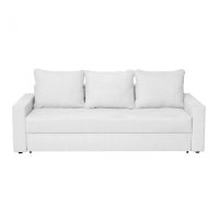 Canapea NICO II 3L extensibila, 3 locuri, cu arcuri si lada depozitare, gri deschis, 220x85x75 cm - 1