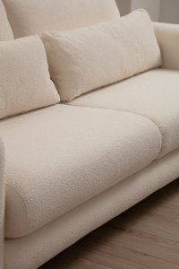 Canapea 2 locuri Lamia Bej 185x80 cm - 4
