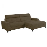Coltar FLORIDA ONE extensibil, cu arcuri si lada depozitare, colt dreapta, kaki, 275x175x92 cm - 1