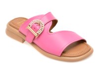 Papuci fucsia GOLD DEER 22040 din piele naturala pentru femei - 1