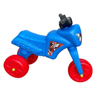 Tricicleta copii fara pedale Big Cross blue de la 2 ani pana la 20 kg, inaltime pana la sezut 34 cm - 1
