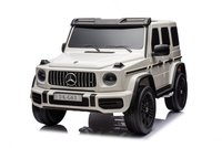 Masinuta electrica pentru 2 copii Mercedes G63, 4x4, 800W, 24V-14Ah, cu MP4, alba - 1