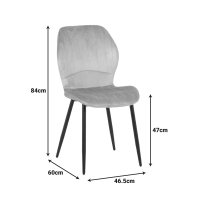 Scaun Jelour Negru 46.5x60x84 cm - 7