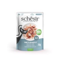 SCHESIR Complementary In Jelly, Pui și Merluciu, plic hrană umedă pisici, (în aspic), 70g - 2