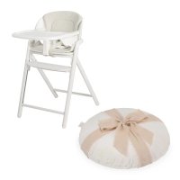 Scaun de masa multifunctional Lionelo Celia Close&Cosy, din lemn de fag, pentru 6 luni- adult, cu reglare pe inaltime si suport de picioare - 1