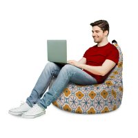 Fotoliu Updeco Puf Bean Bag tip Big Chill geometric flowers - 3