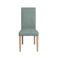 Scaun living TEO, picioare lemn natur, stofa mint, 46x60x98 cm - 1