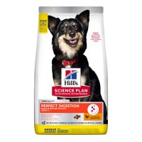 HILL'S SP Perfect Digestion Small&Mini Adult, Pui cu Orez Brun, hrană uscată câini, sensibilități digestive, 1.5kg - 2