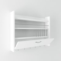 Raft de bucătărie Knott Alb 85x15x65 cm - 3