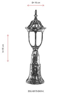Aplica de perete exterior 68178 Maro 55x16 cm - 3
