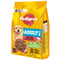 PEDIGREE Adult, M-XL, Vită și Legume, hrană uscată câini, 500g - 2