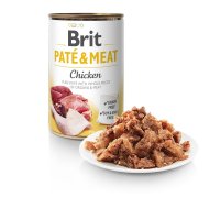BRIT Pate & Meat, Hrană Umidă pentru Câini cu Pui și Carne, Fără Cereale, 400g - 3