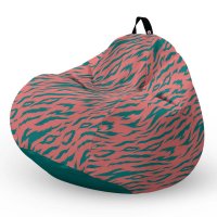 Fotoliu puf Bean Bag tip para L tigre pink - 5