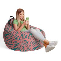 Fotoliu puf Bean Bag tip para L tigre pink - 4