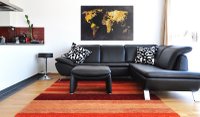 Tablou din plută - If the World were a desert... [Cork Map] 120x80 cm - 2