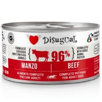 DISUGUAL Monoprotein Vită pentru Câini, Hrană Umedă Fără Cereale, 150g, XS-XL - 1