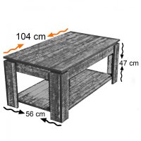 Masuta de Cafea Shelf - Light Oak - 5